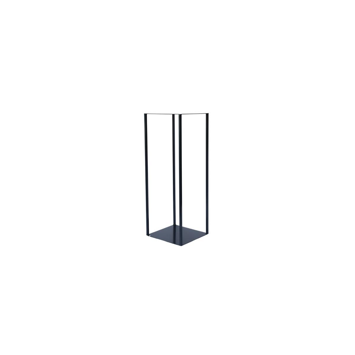 ALZATA FERRO BASE QUADRATA 30X30 CM H.90 CM BLU GRIGIO ALZATA FERRO BASE QUADRATA 30X30 CM H.90 CM BLU GRIGIO