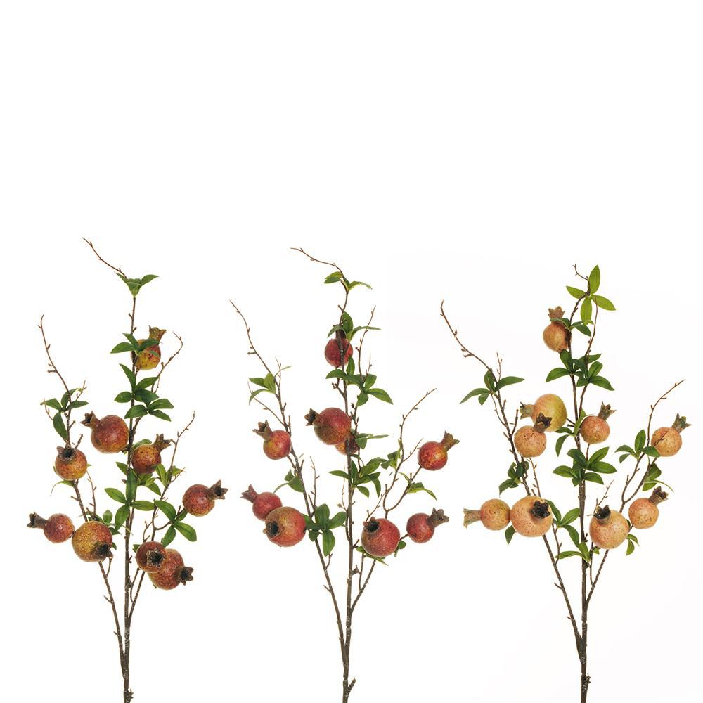 SET 3 MELOGRANO RAMO 3XCM.100 ROSSO/GIALLO/CREMA