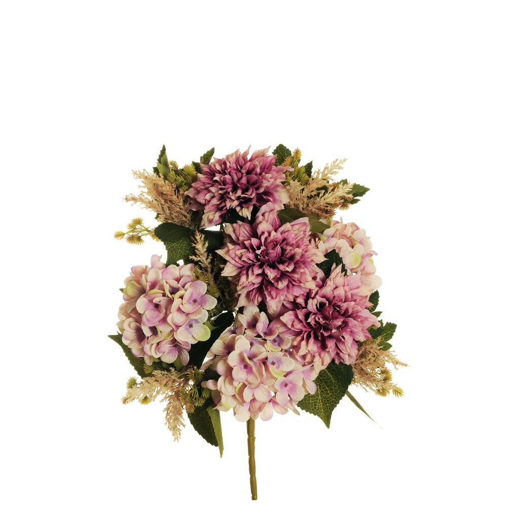 DALIA, HIDRANGEA, ASTILBE BOUQUET 11X CM.51 MALVA DALIA, HIDRANGEA, ASTILBE BOUQUET 11X CM.51 MALVA