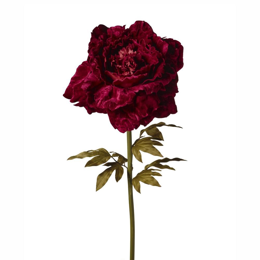 PEONIA RAMO VELLUTO D.48 CM H.130 CM BURGUNDY PEONIA RAMO VELLUTO D.48 CM H.130 CM BURGUNDY