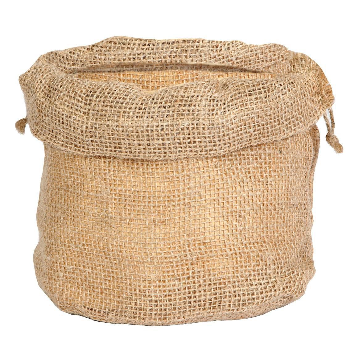 SET 6 SACCHETTI JUTA 23X23 CM H.35 CM NATURALE