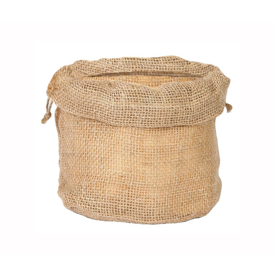 SET 6 SACCHETTI JUTA 15X15 CM H.18 CM NATURALE