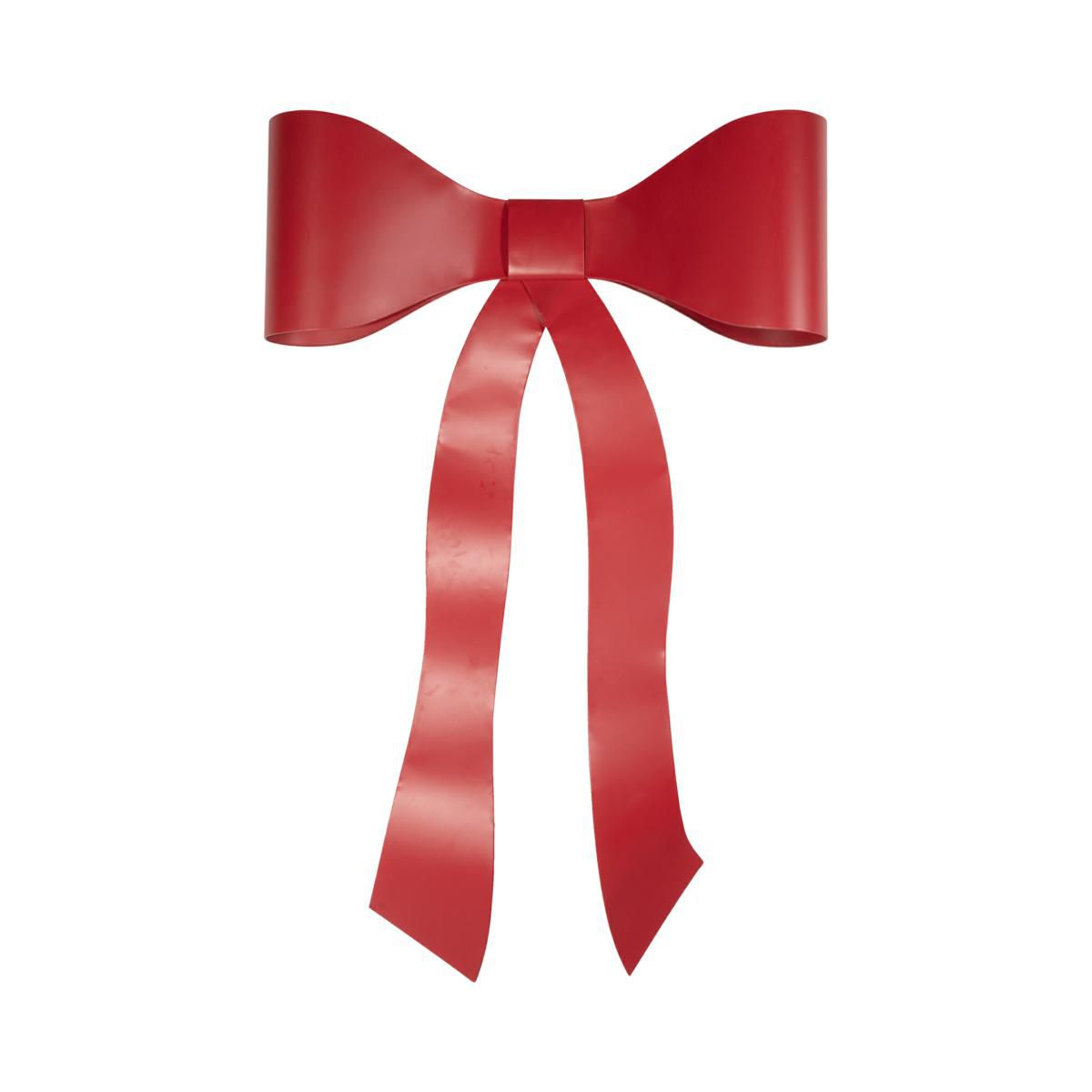 FIOCCO METALLO 100X21 CM H.155 CM ROSSO
