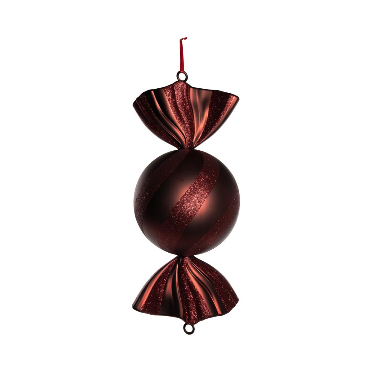 DECORO POLY CANDY D/APPENDERE H.75 CM BURGUNDY DECORO POLY CANDY D/APPENDERE H.75 CM BURGUNDY