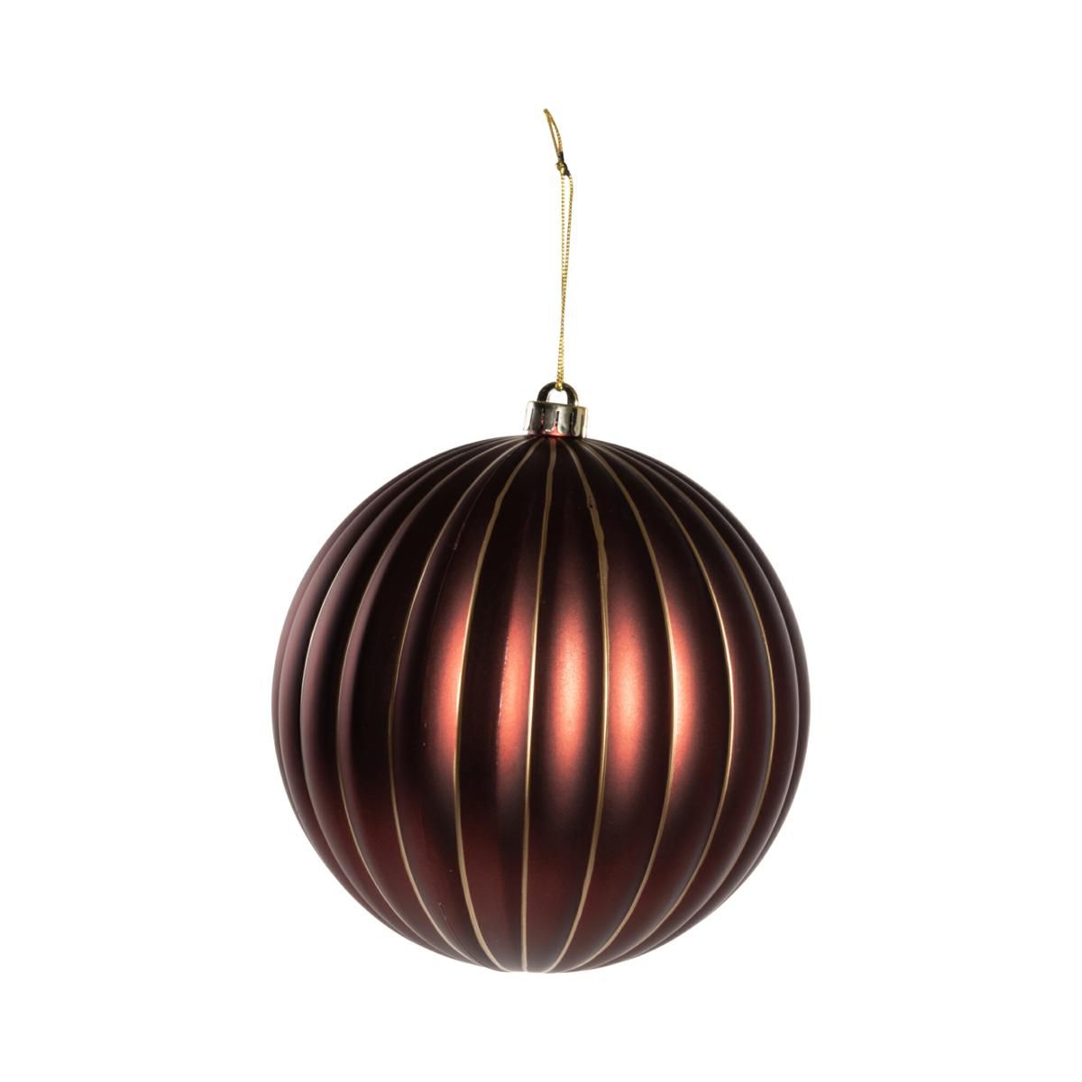 SFERA POLY C/FILO ORO MM.200 BURGUNDY