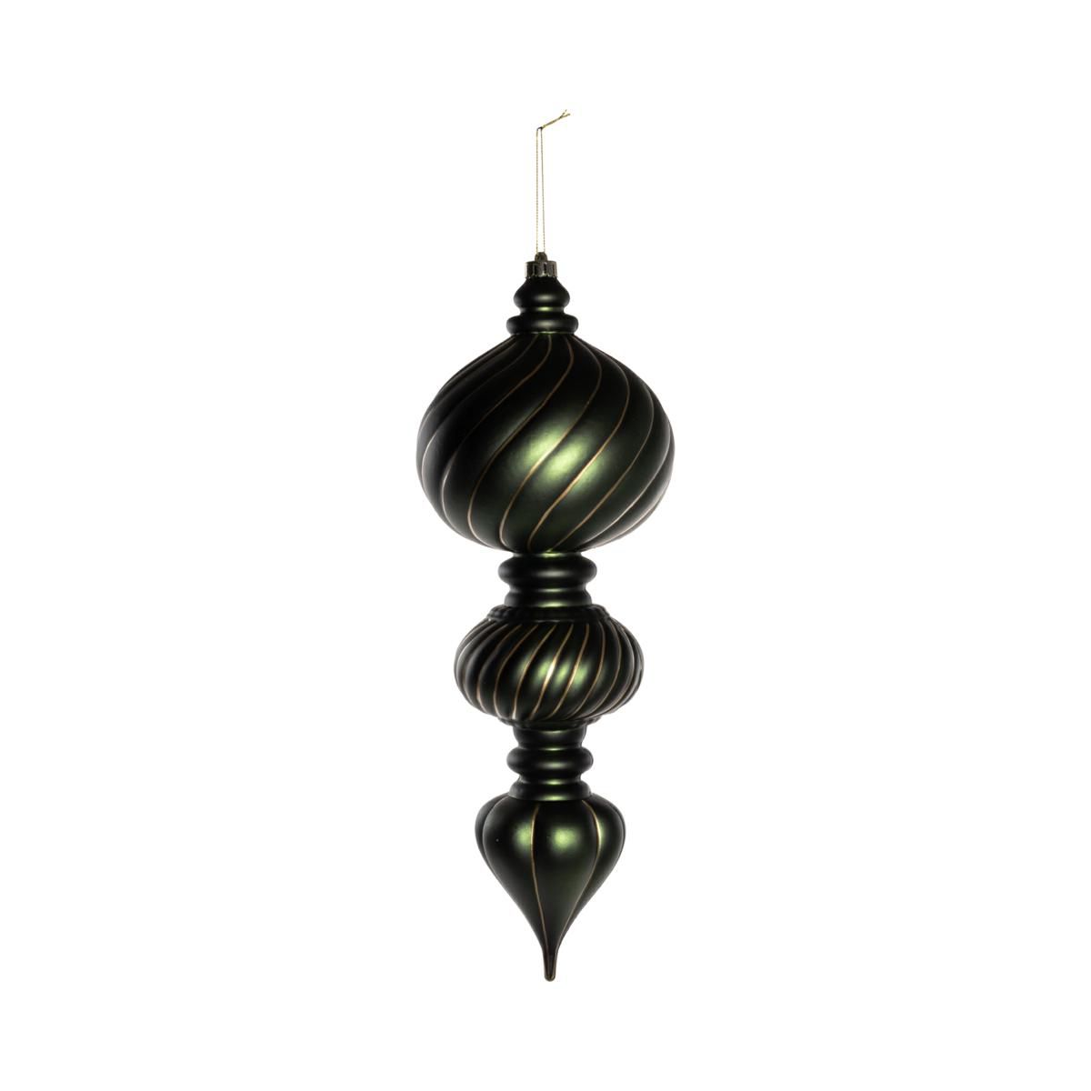 DECORO POLY C/FILO ORO H.40 CM VERDE DECORO POLY C/FILO ORO H.40 CM VERDE