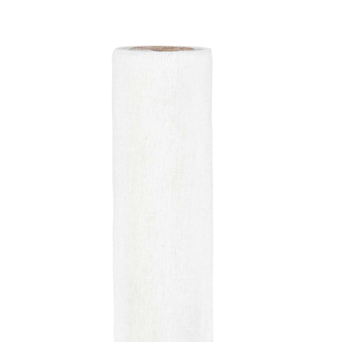 BOBINA GARZA DI COTONE CM 70X5 MT. -DELICATE- BIANCO
