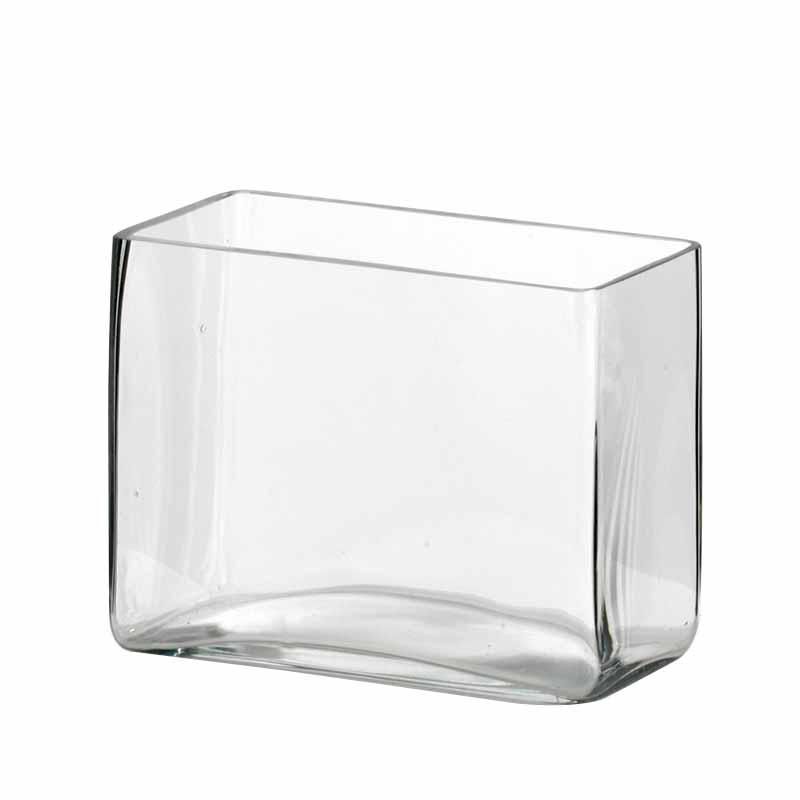 VASO VETRO RETTANGOLARE20X10 CM H.15