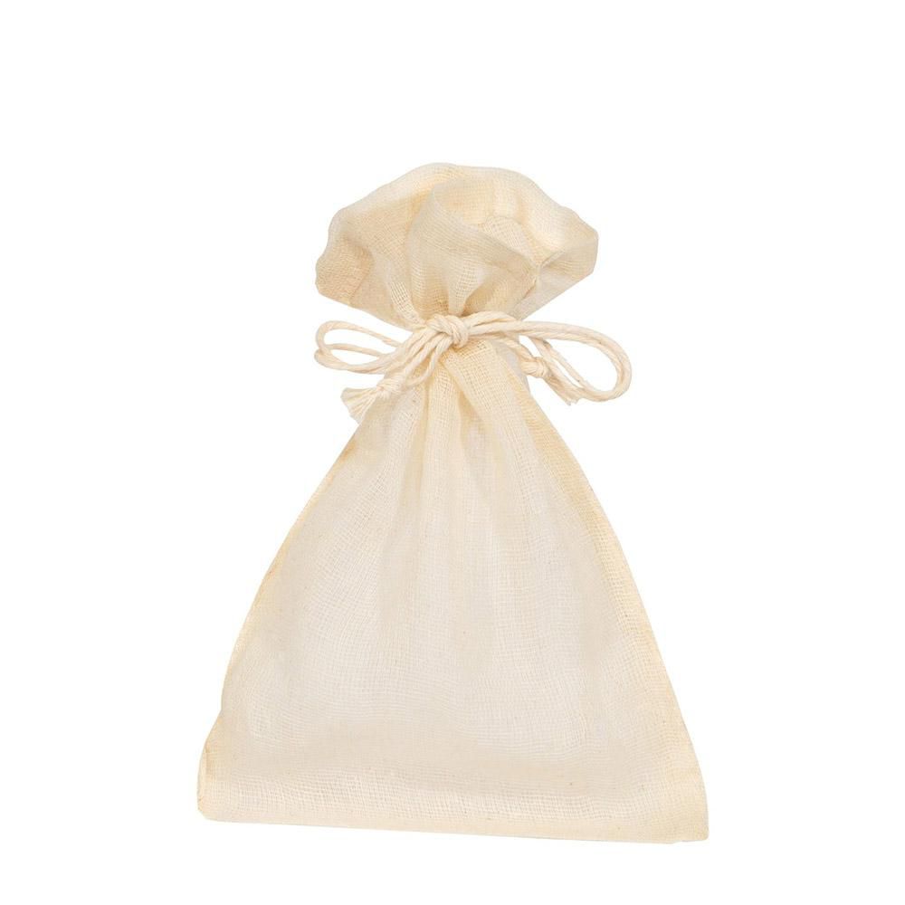 SACCHETTO GARZA COTONE PZ.10 9X12 CM NATURALE