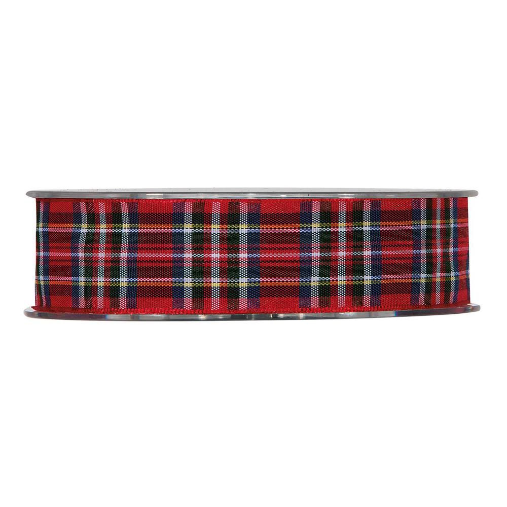 NASTRO POLIESTERE TARTAN 25MM 20MT ROSSO/BLU NASTRO POLIESTERE TARTAN 25MM 20MT ROSSO/BLU