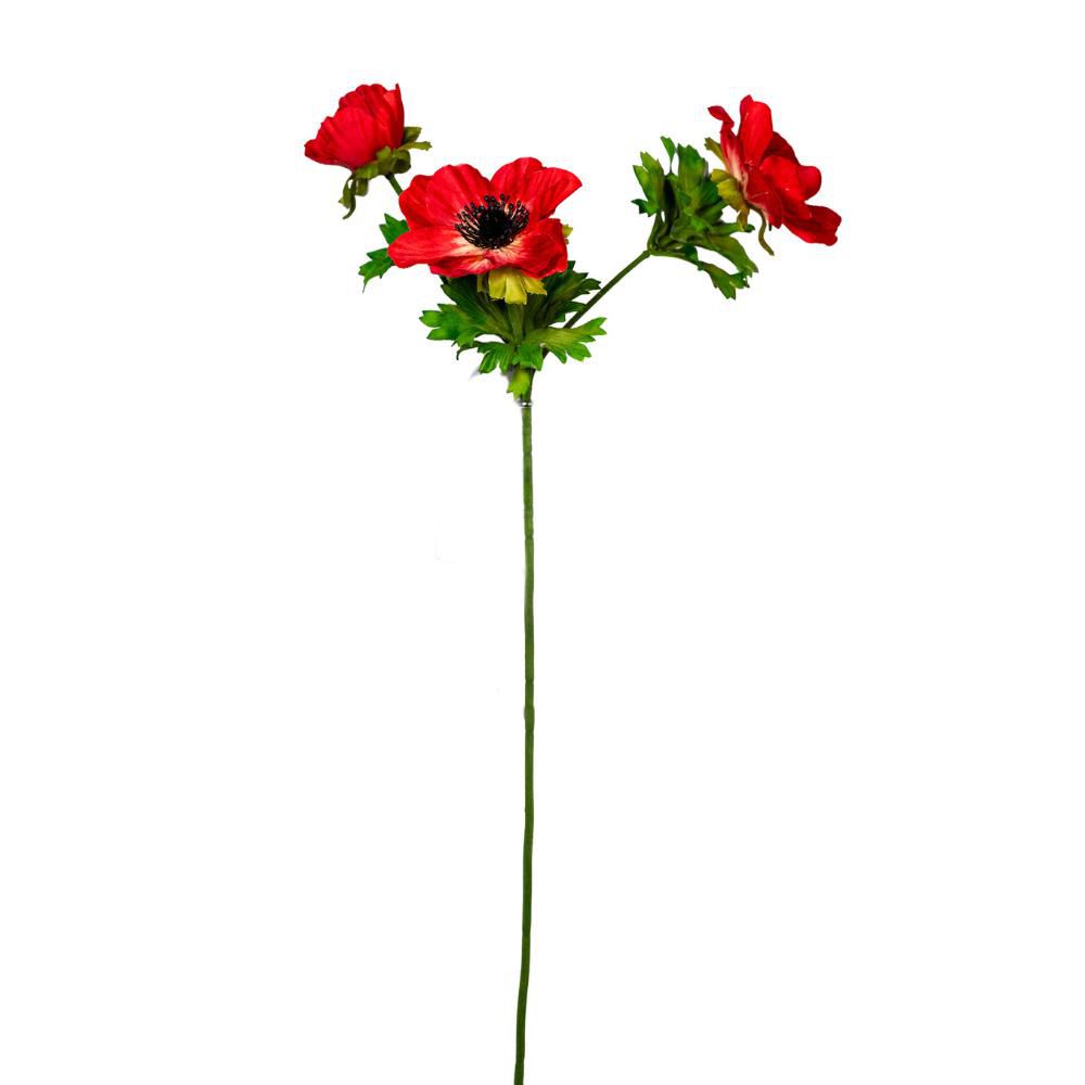 ANEMONE SPRAY 3X CM.55 ROSSO