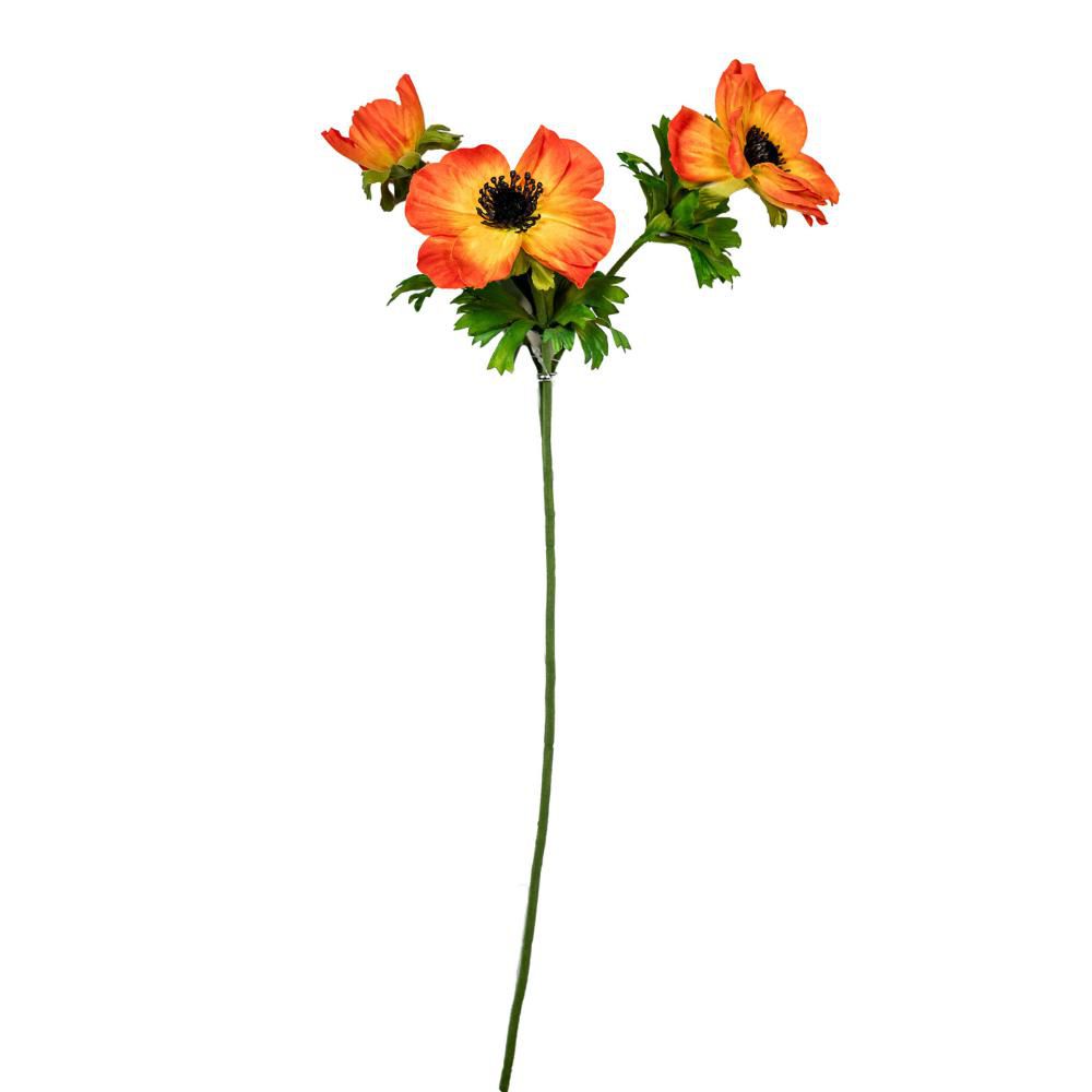 ANEMONE SPRAY 3X CM.55 ARANCIONE
