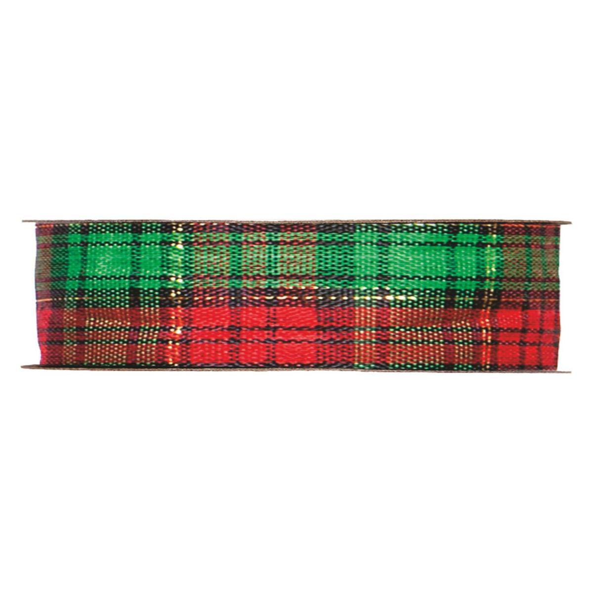 NASTRO TARTAN 40MM 45MTVERDE/ROSSO NASTRO TARTAN 40MM 45MTVERDE/ROSSO
