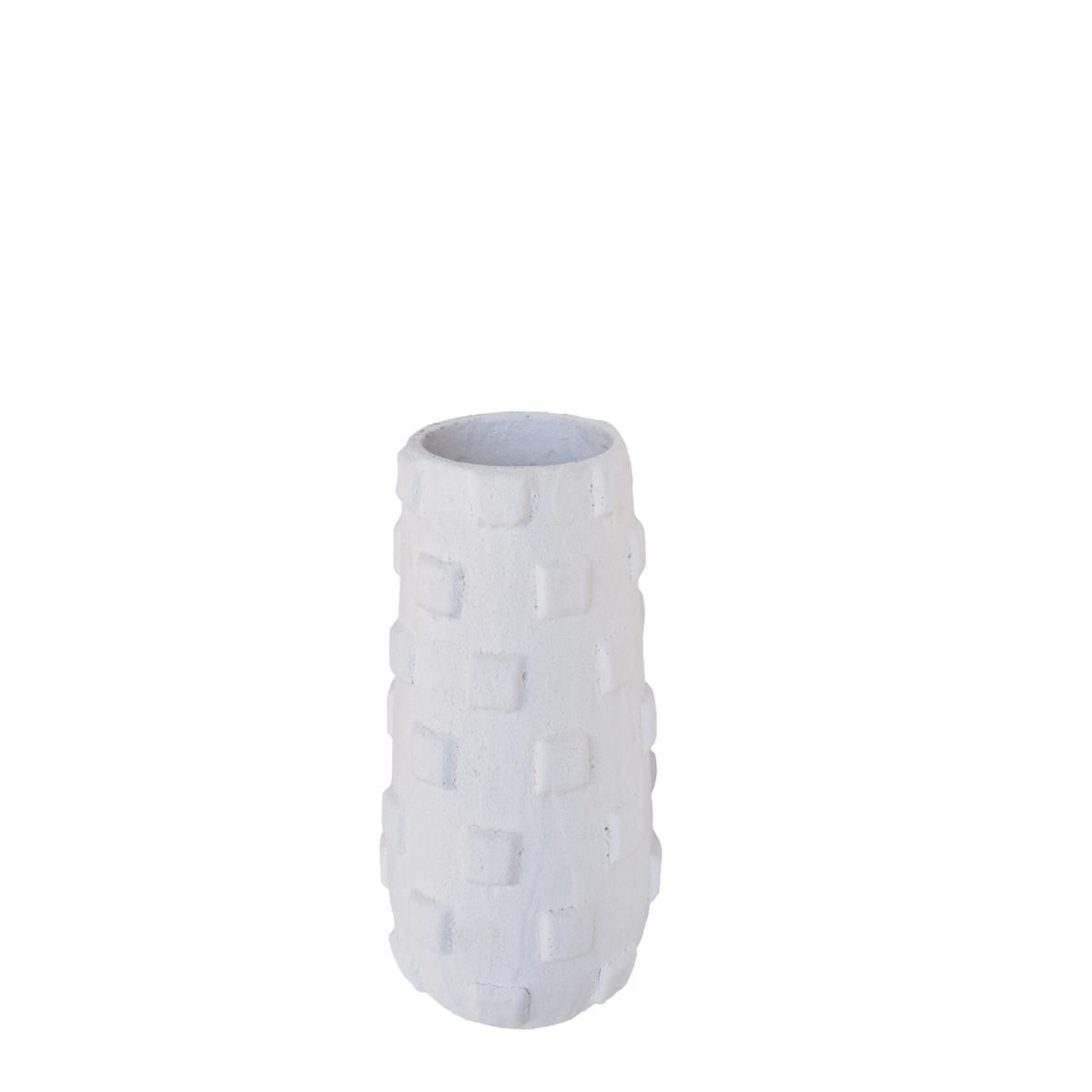 VASO TERRACOTTA D.21 H.41,5 CM (L) -SALENTO- BIANCO VASO TERRACOTTA D.21 H.41,5 CM (L) -SALENTO- BIANCO