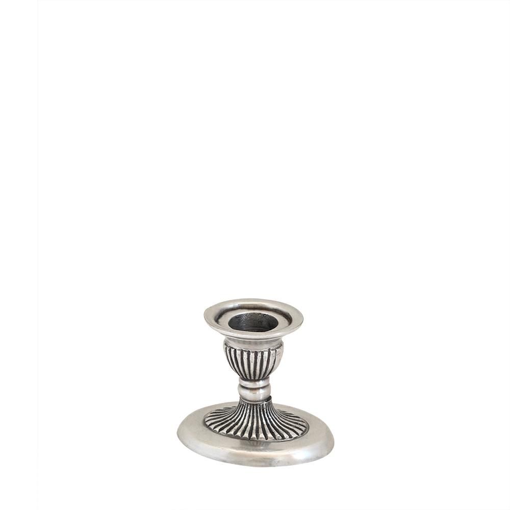 CANDELIERE PELTRO 8X6 CM H.7 CM -MIRA- ARGENTO CANDELIERE PELTRO 8X6 CM H.7 CM -MIRA- ARGENTO