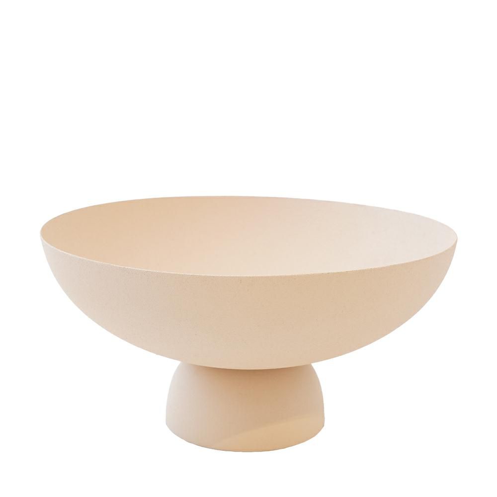 COPPA METALLO D.25 CM H.12,5 CM (L) -ECLETTICA- AVORIO