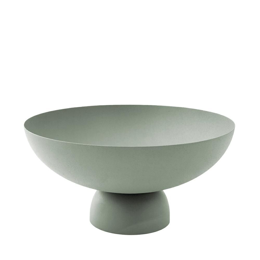 COPPA METALLO D.25 CM H.12,5 CM (L) -ECLETTICA- VERDE CHIARO