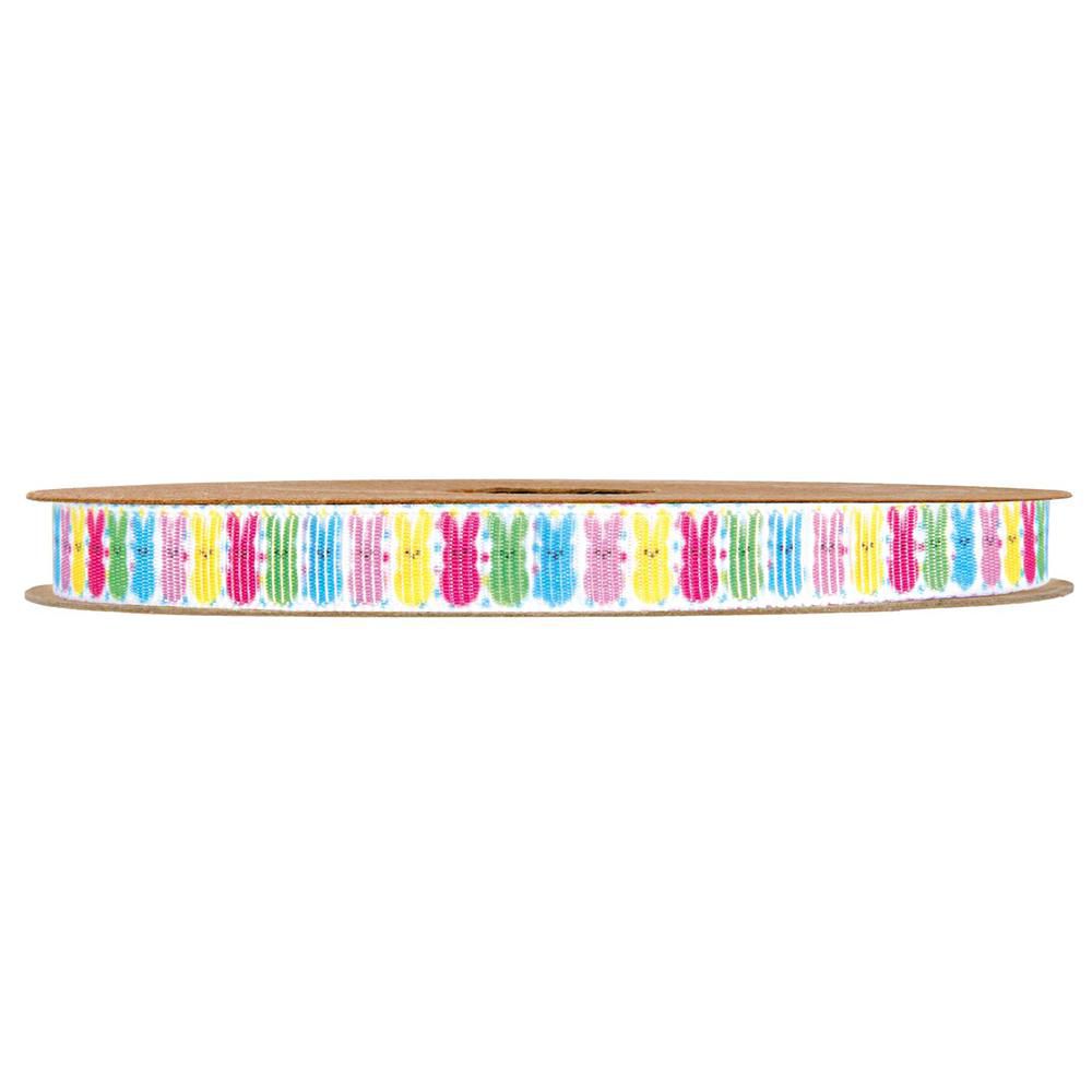 NASTRO GROS GRAIN C/CONIGLI 10MM 20MT -EASTER- MULTICOLOR