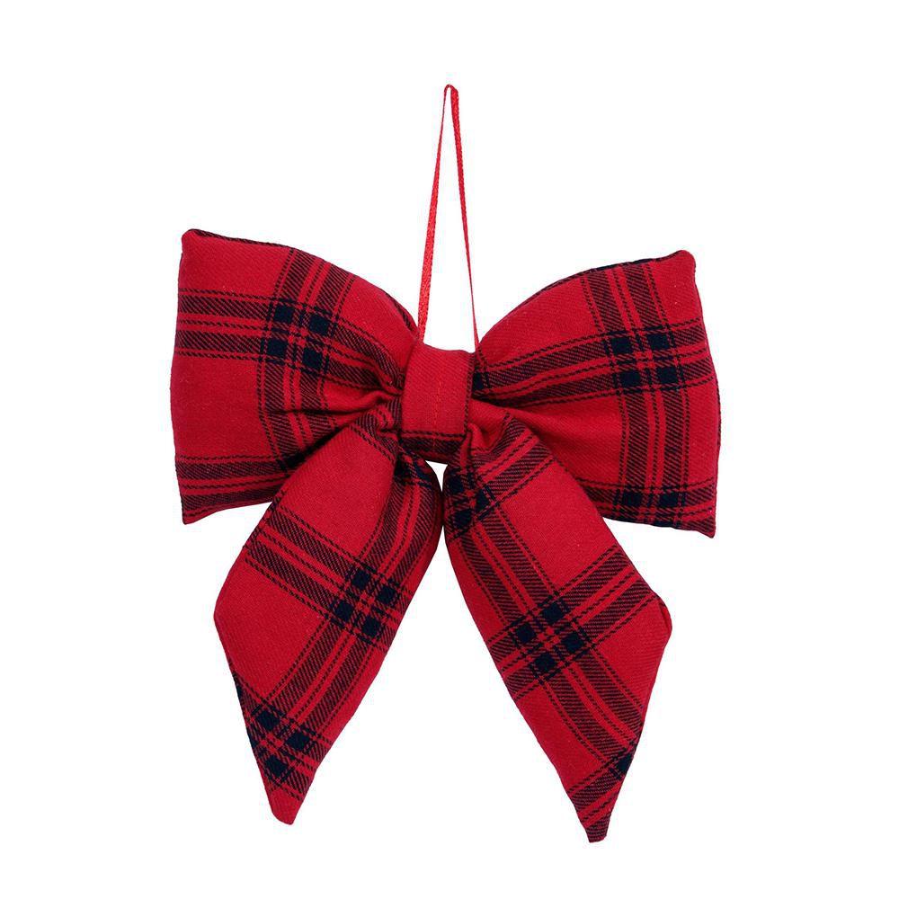 FIOCCO TESSUTO TARTAN 18X18 CM ROSSO