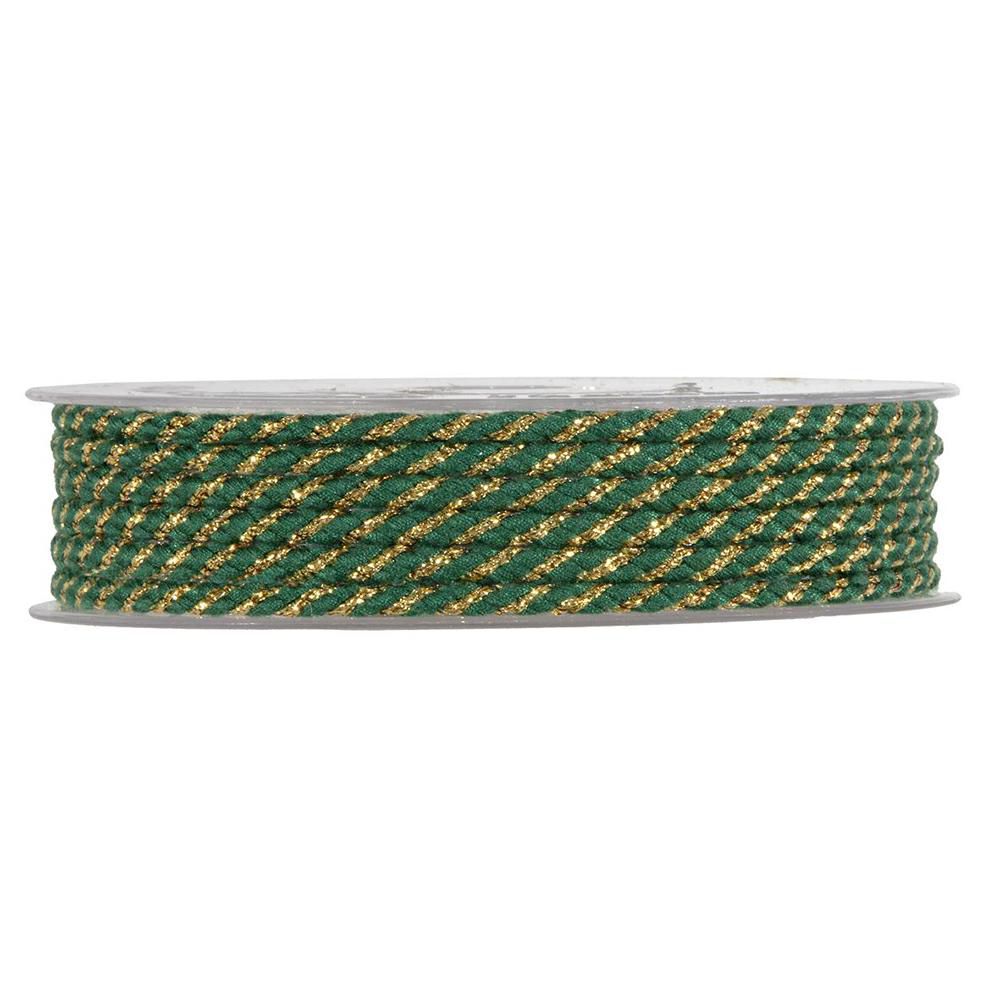 CORDINO POLIESTERE C/LUREX MM.4 MT.20 VERDE/ORO CORDINO POLIESTERE C/LUREX MM.4 MT.20 VERDE/ORO