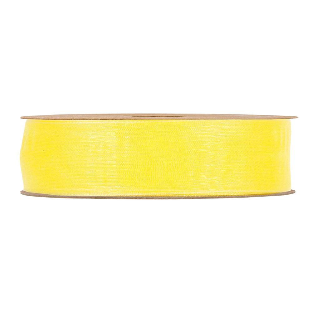 NASTRO ORGANZA MATT 25MM 20MT GIALLO NASTRO ORGANZA MATT 25MM 20MT GIALLO