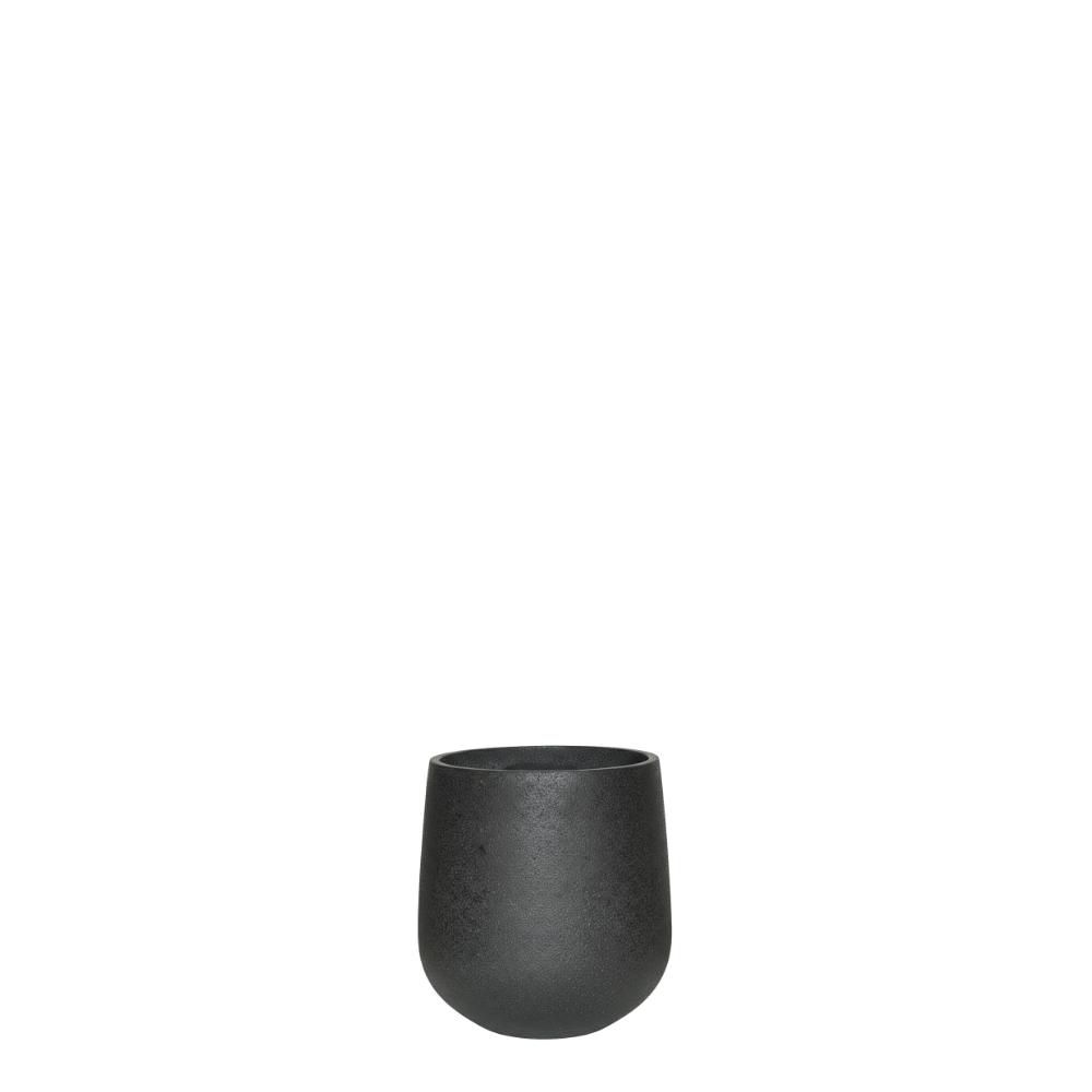 VASO TONDO CEMENTO D.26CM H.31 CM (S) NERO VASO TONDO CEMENTO D.26CM H.31 CM (S) NERO