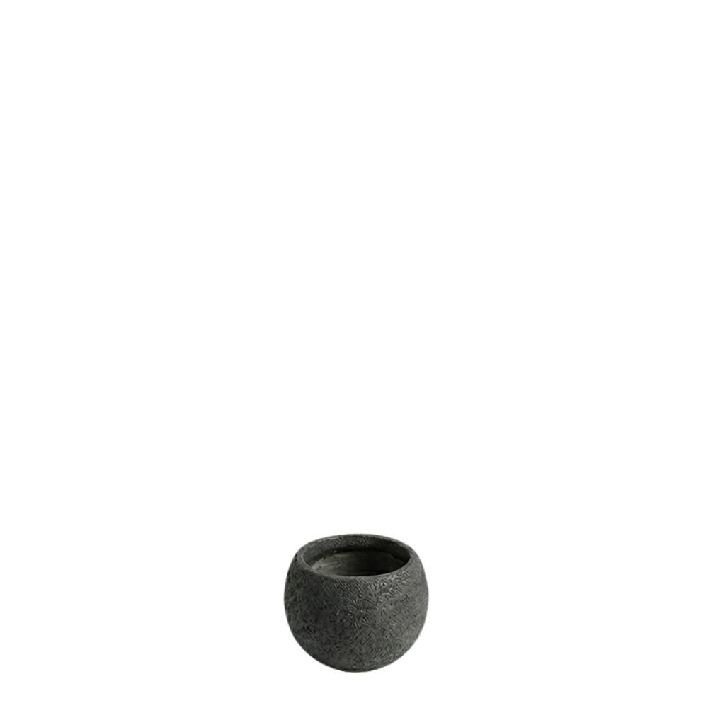 VASO TONDO CEMENTO D.20CM H.16 CM (S) NERO VASO TONDO CEMENTO D.20CM H.16 CM (S) NERO