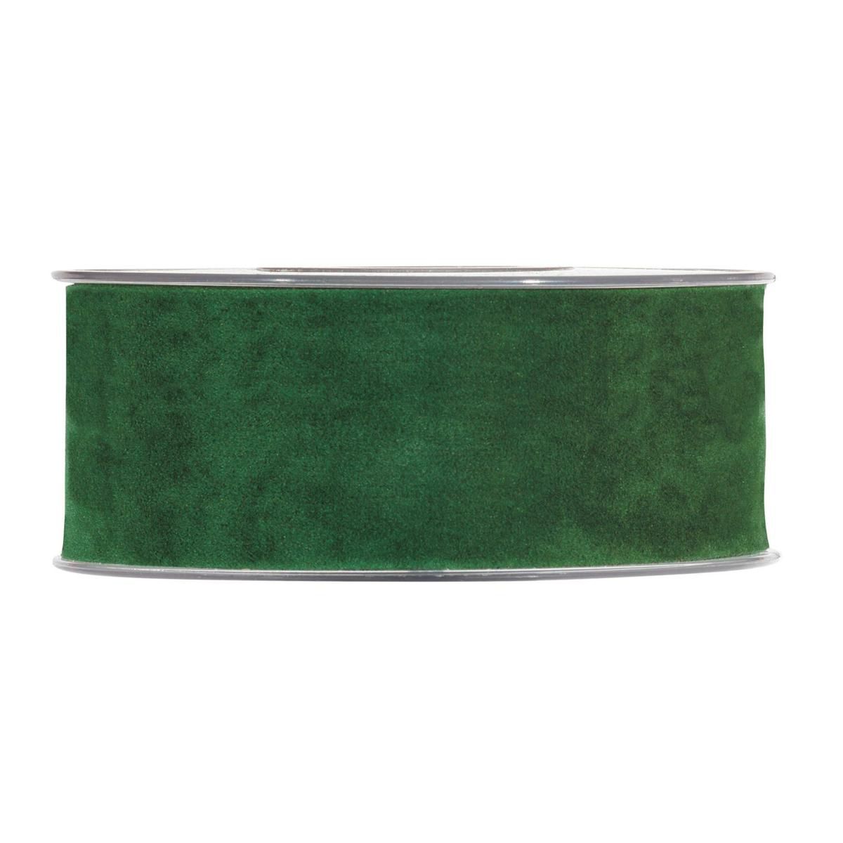 NASTRO DOPPIO VELLUTO 40MM 7MT VERDE SCURO NASTRO DOPPIO VELLUTO 40MM 7MT VERDE SCURO