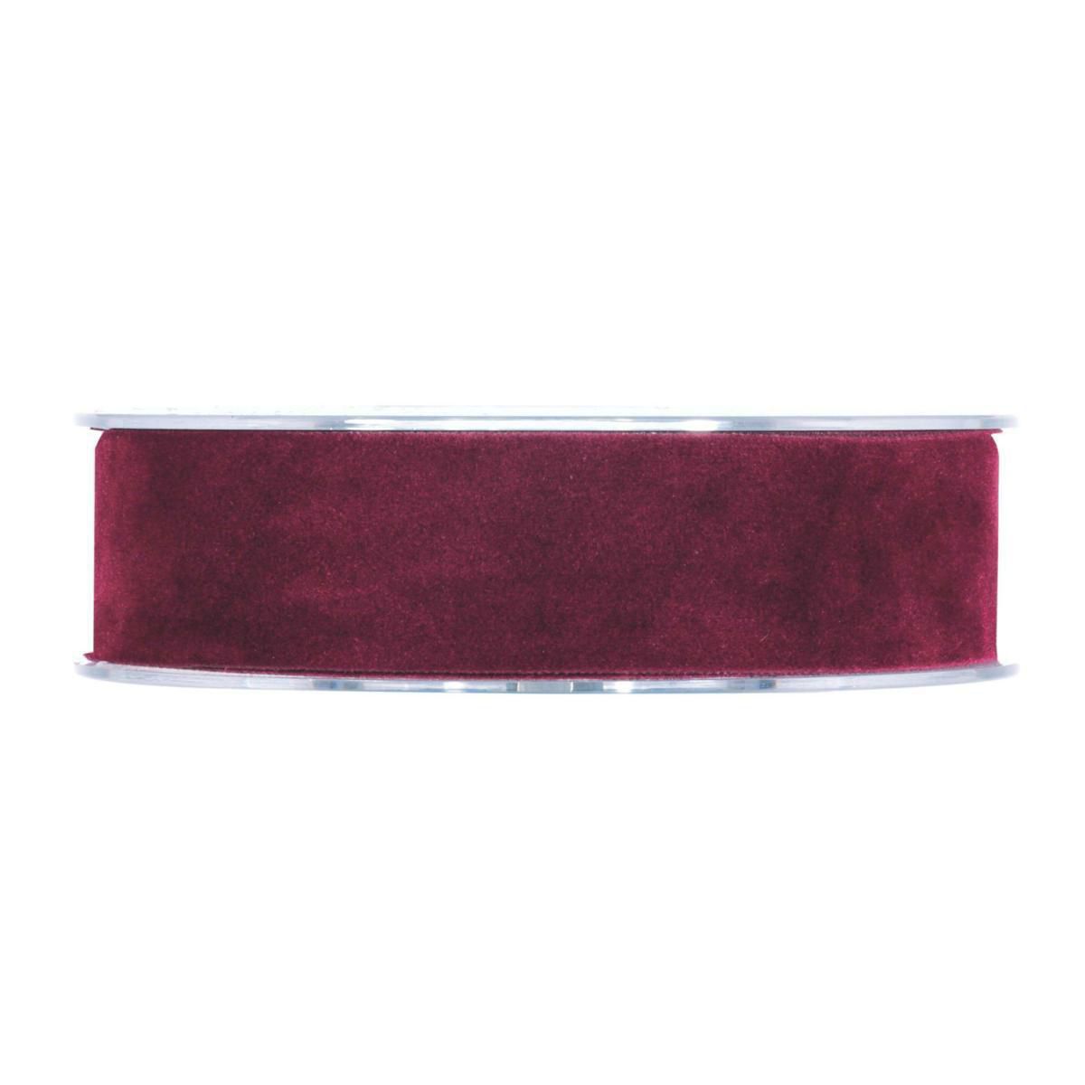 NASTRO DOPPIO VELLUTO 25MM 7MT BORDEAUX NASTRO DOPPIO VELLUTO 25MM 7MT BORDEAUX