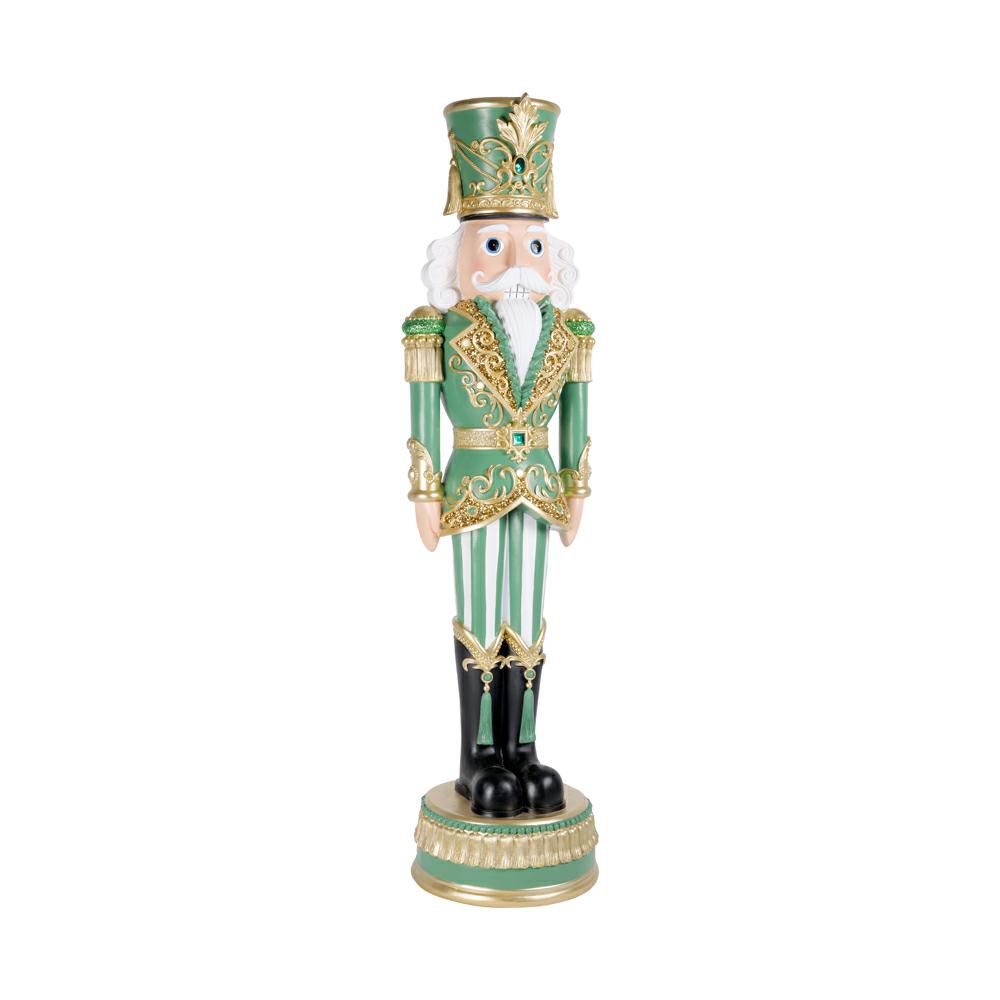 SCHIACCIANOCI POLIRESINA H.153 CM VERDE/ORO