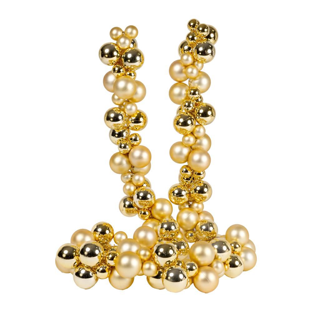 GHIRLANDA SFERE POLY MM.30/50 H.180 CM ORO GHIRLANDA SFERE POLY MM.30/50 H.180 CM ORO