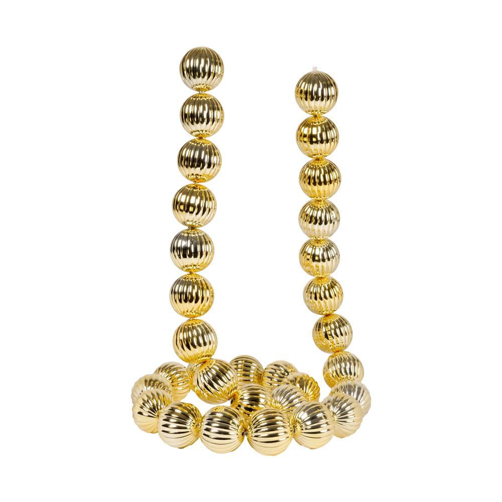 GHIRLANDA SFERE POLY MM.60 H.180 CM ORO GHIRLANDA SFERE POLY MM.60 H.180 CM ORO
