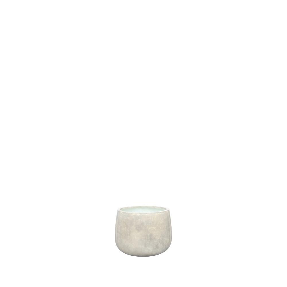 VASO TONDO CEMENTO D.42CM H.28 CM -SMOOTH OYSTER- (S) GRIGIO VASO TONDO CEMENTO D.42CM H.28 CM -SMOOTH OYSTER- (S) GRIGIO