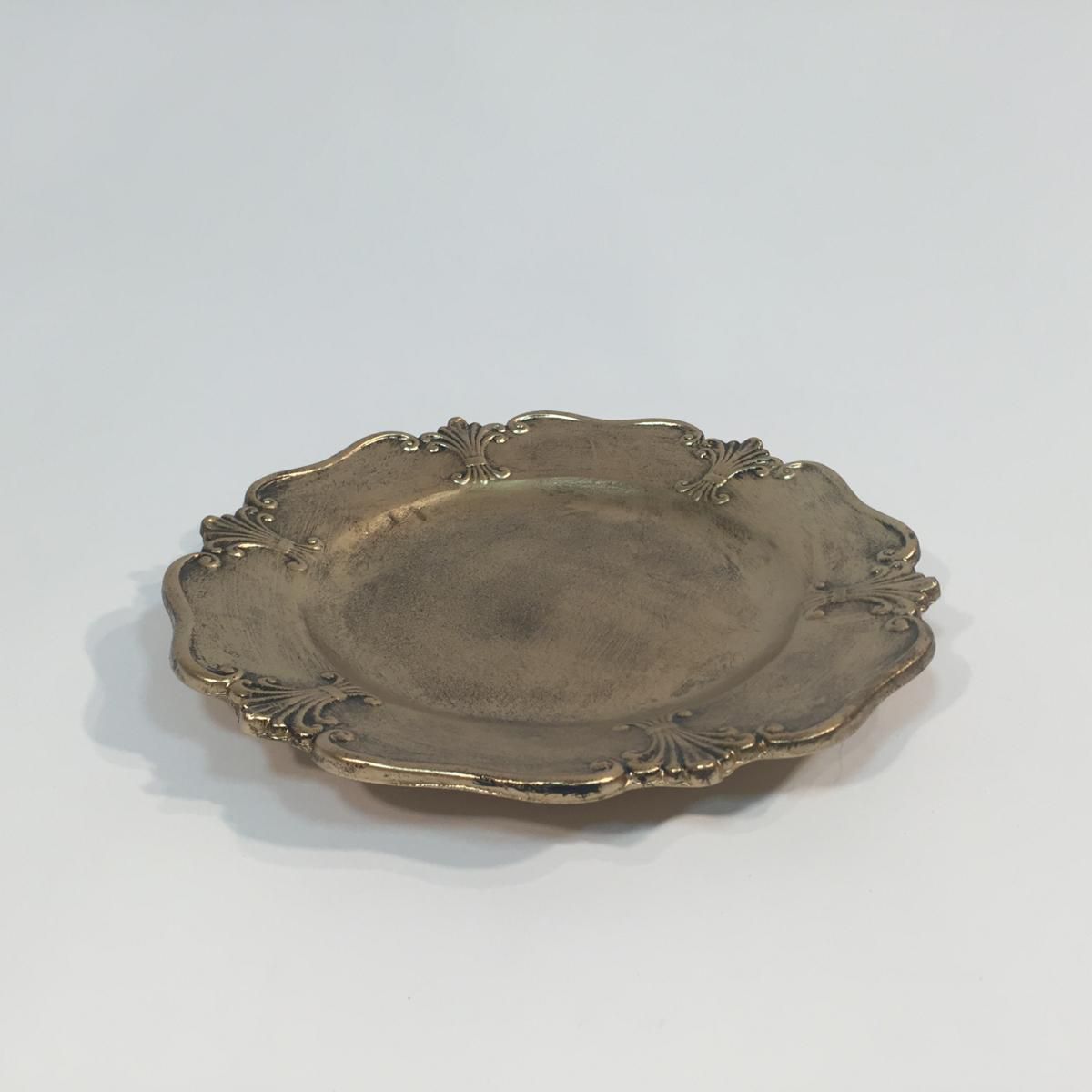 PIATTO LEGNO -CLASSIC- D32 H3,5 ORO