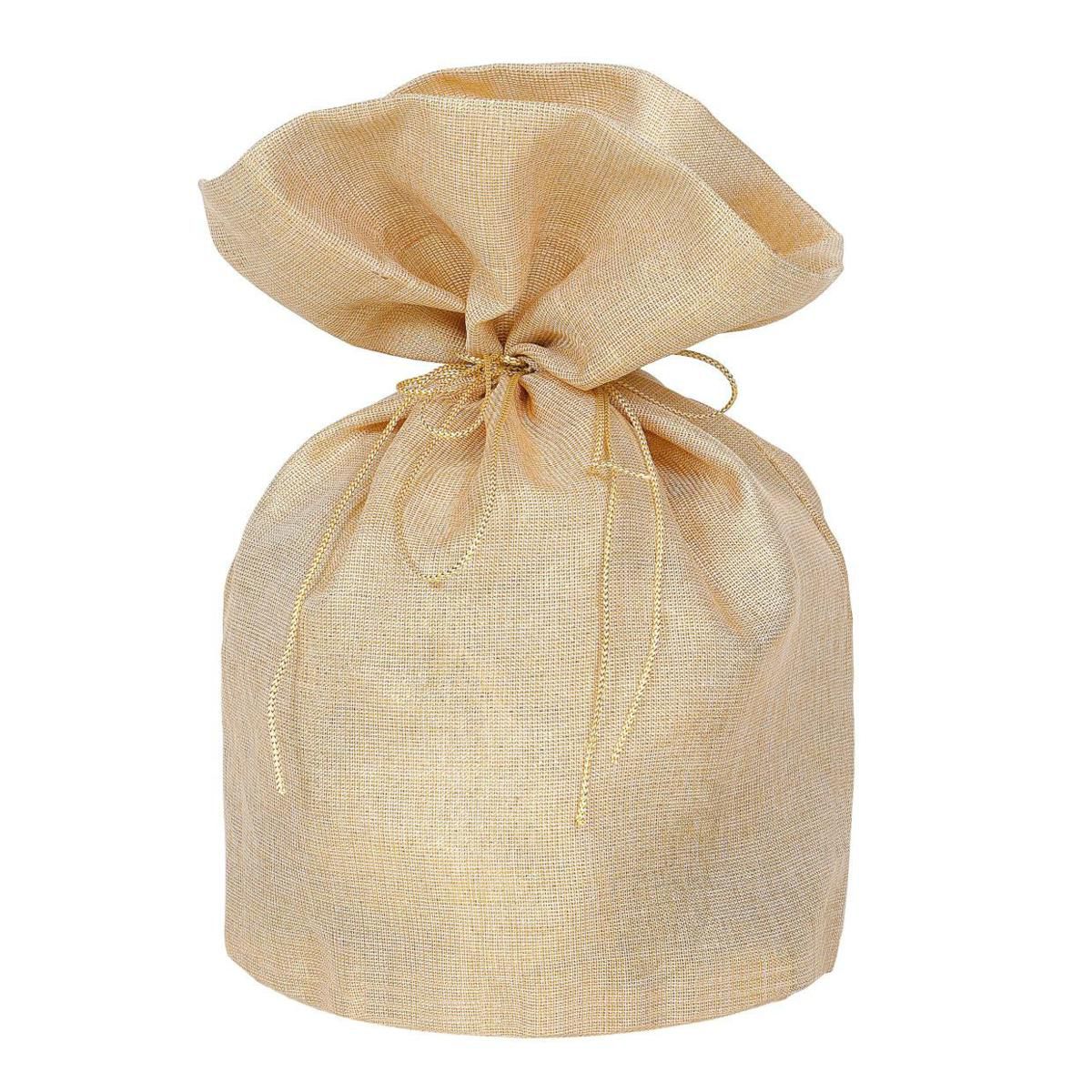 SET 6 SACCHETTHI CANVASPORTAPANETTONE 23X23X35 CM ORO SET 6 SACCHETTHI CANVASPORTAPANETTONE 23X23X35 CM ORO