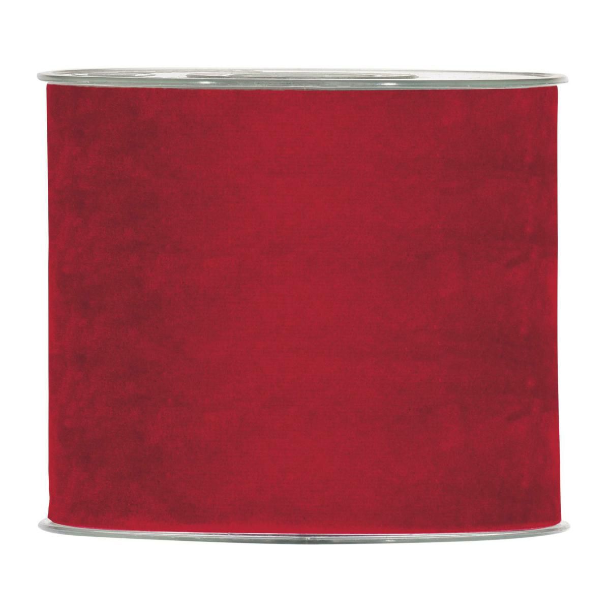 NASTRO DOPPIO VELLUTO 100MM 7MT ROSSO