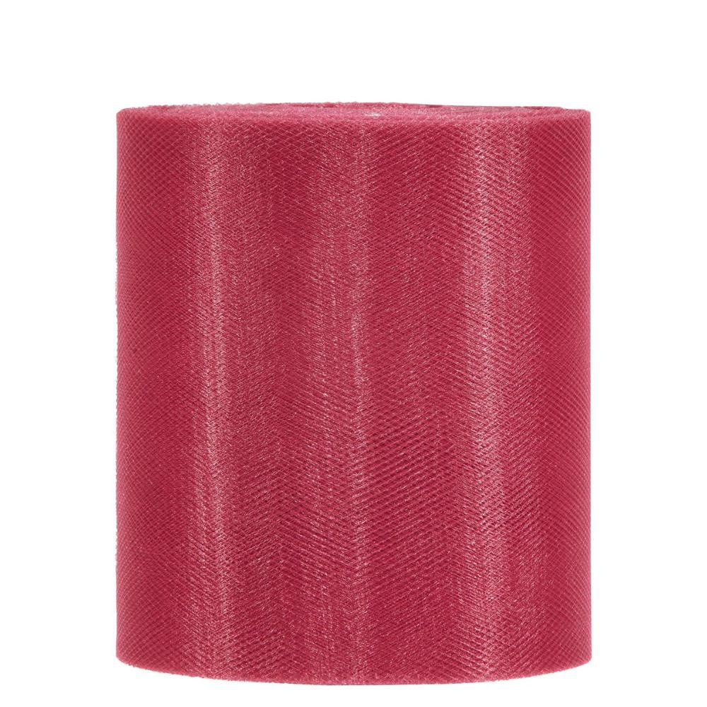 TULLE H.12,5 CM 100 MT BORDEAUX