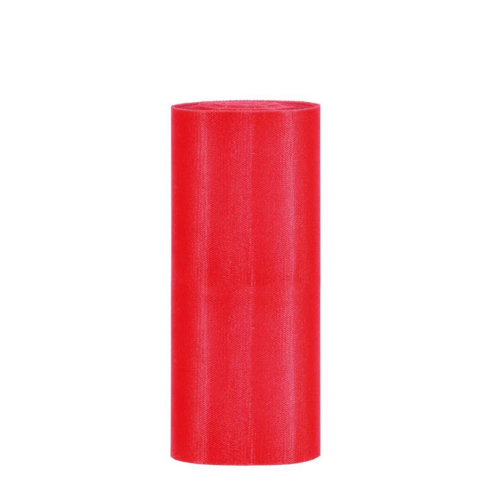 TULLE H.25 CM 100 MT ROSSO