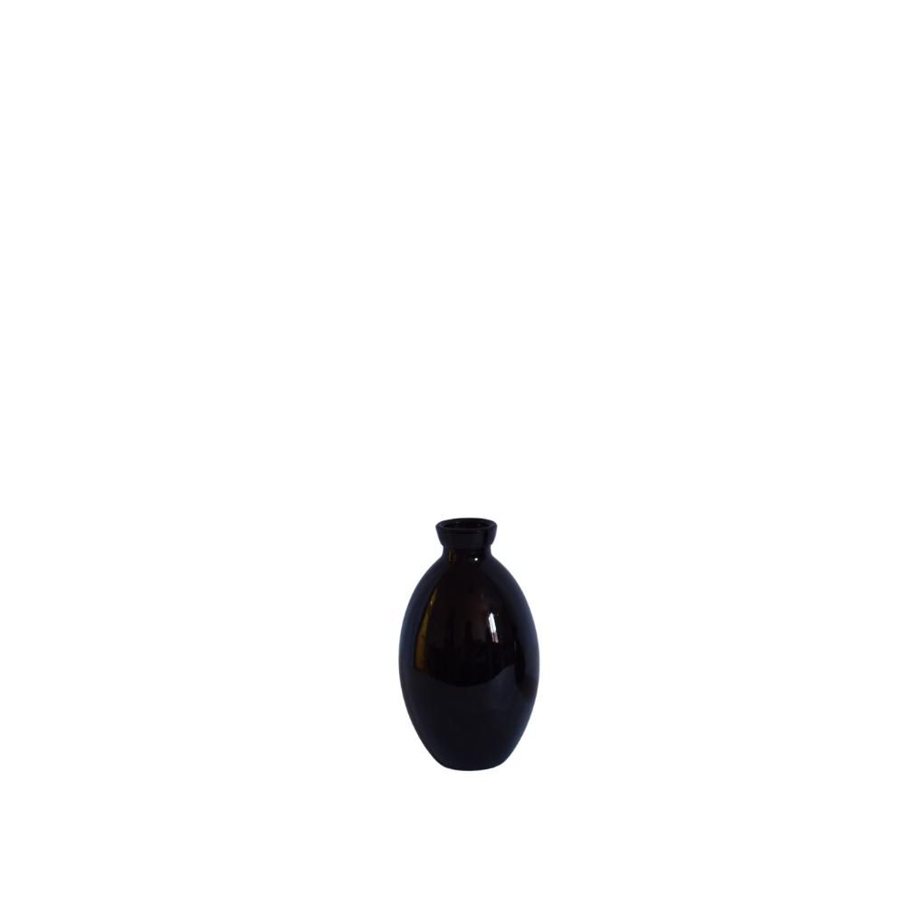 BOTTIGLIA VETRO D.6,5 CM H.12 CM LUCIDO NERO BOTTIGLIA VETRO D.6,5 CM H.12 CM LUCIDO NERO