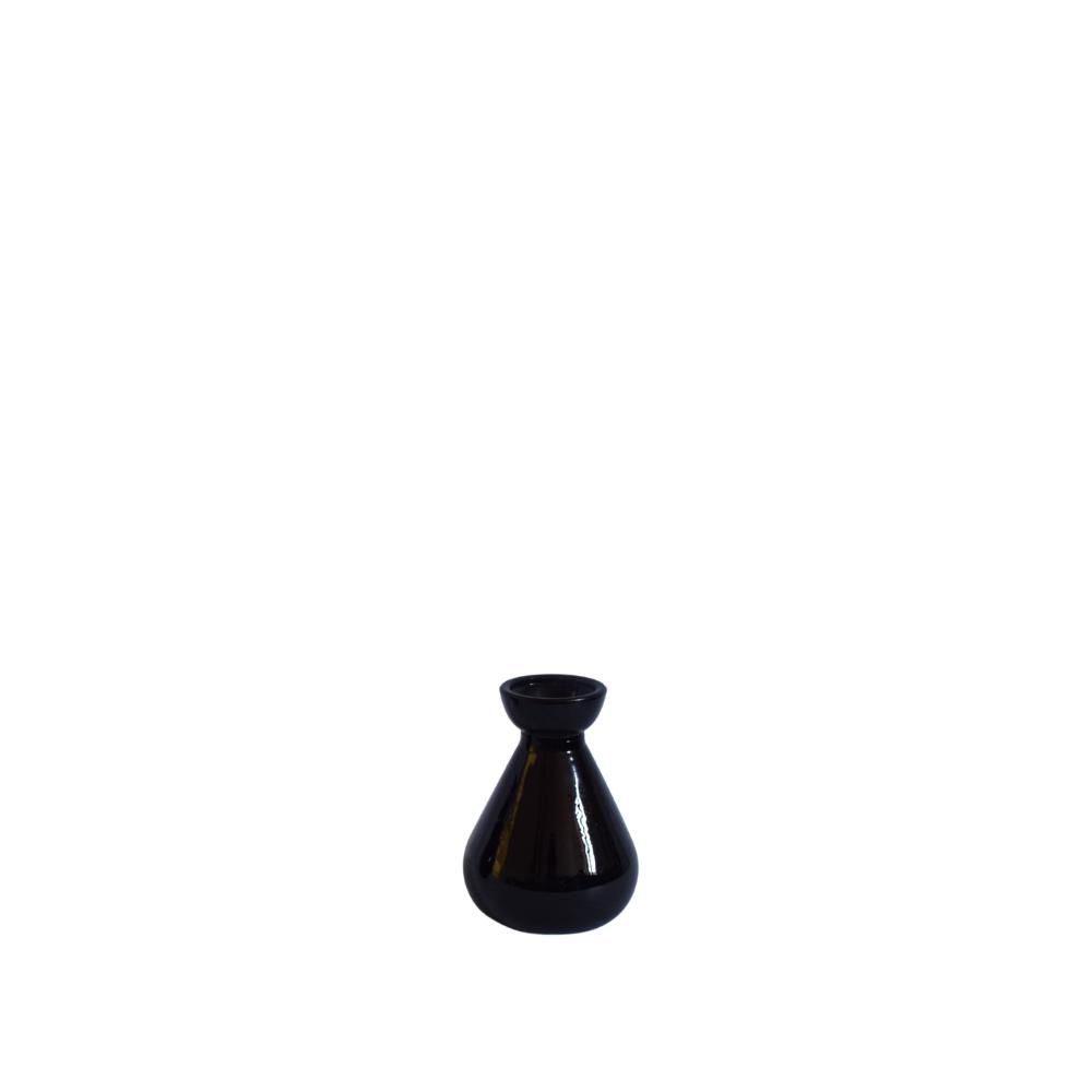 BOTTIGLIETTA MONOFIORE VETRO D.7 CM H.10 CM LUCIDO NERO BOTTIGLIETTA MONOFIORE VETRO D.7 CM H.10 CM LUCIDO NERO