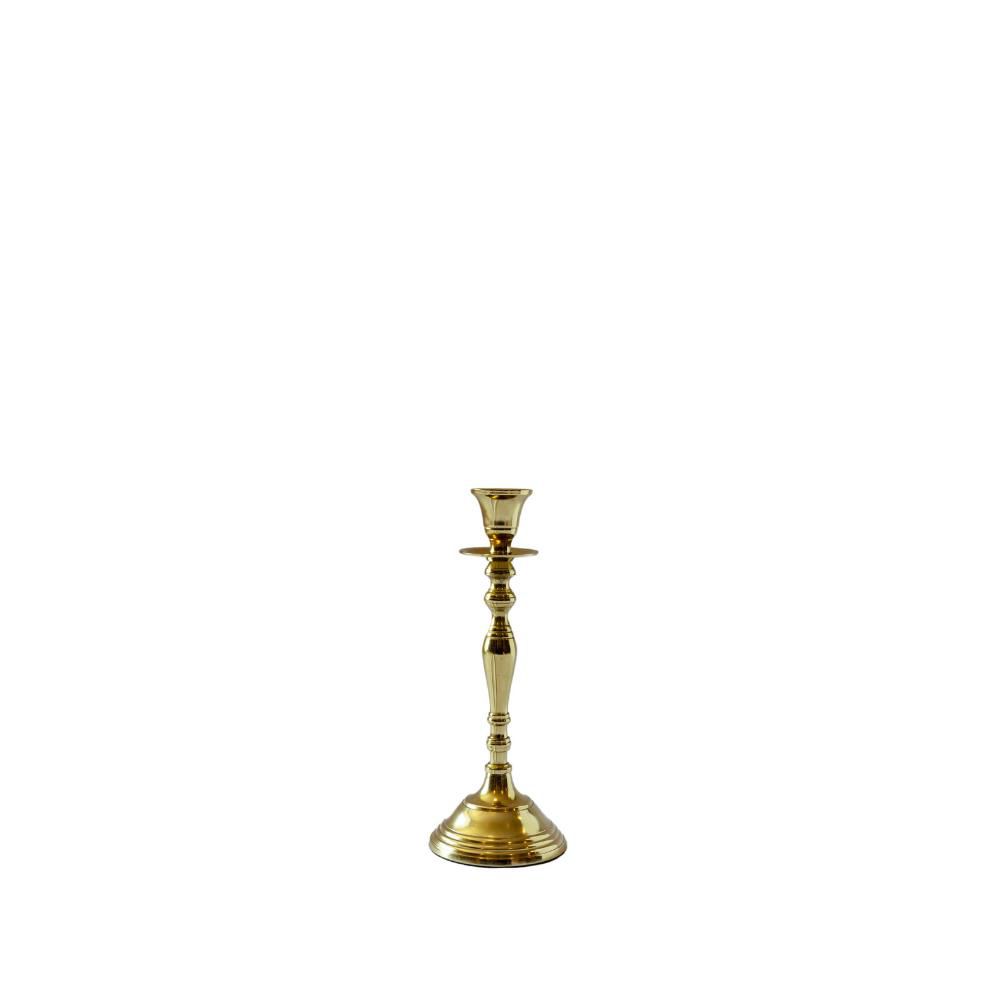 CANDELIERE METALLO H.25CM (M) ORO LUCIDO