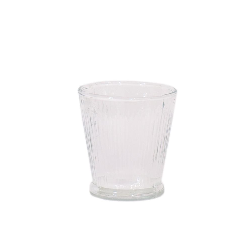 PORTATEALIGHT VETRO RIGATO D.6 CM H.6 CM (S) TRASPARENTE PORTATEALIGHT VETRO RIGATO D.6 CM H.6 CM (S) TRASPARENTE