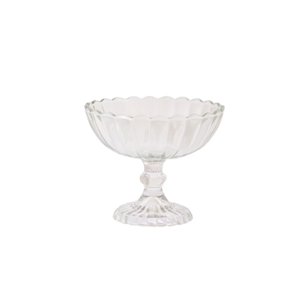COPPA VETRO C/BASE D.15CM H.13 CM TRASPARENTE COPPA VETRO C/BASE D.15CM H.13 CM TRASPARENTE