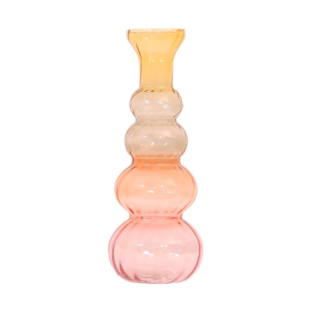 VASO VETRO D.11 CM H.30CM AMBRA/MARRONE/ROSA VASO VETRO D.11 CM H.30CM AMBRA/MARRONE/ROSA