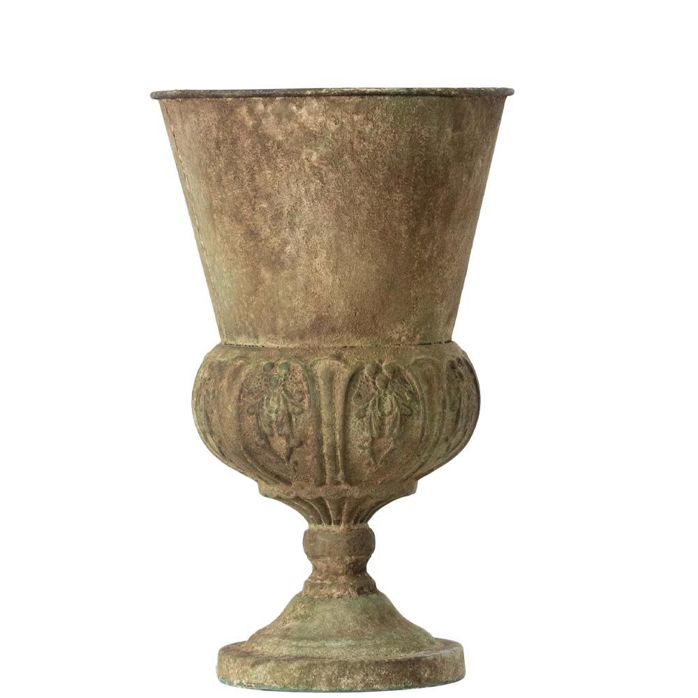 COPPA METALLO D.24 CM H.39 CM (S) PATINA VERDE COPPA METALLO D.24 CM H.39 CM (S) PATINA VERDE