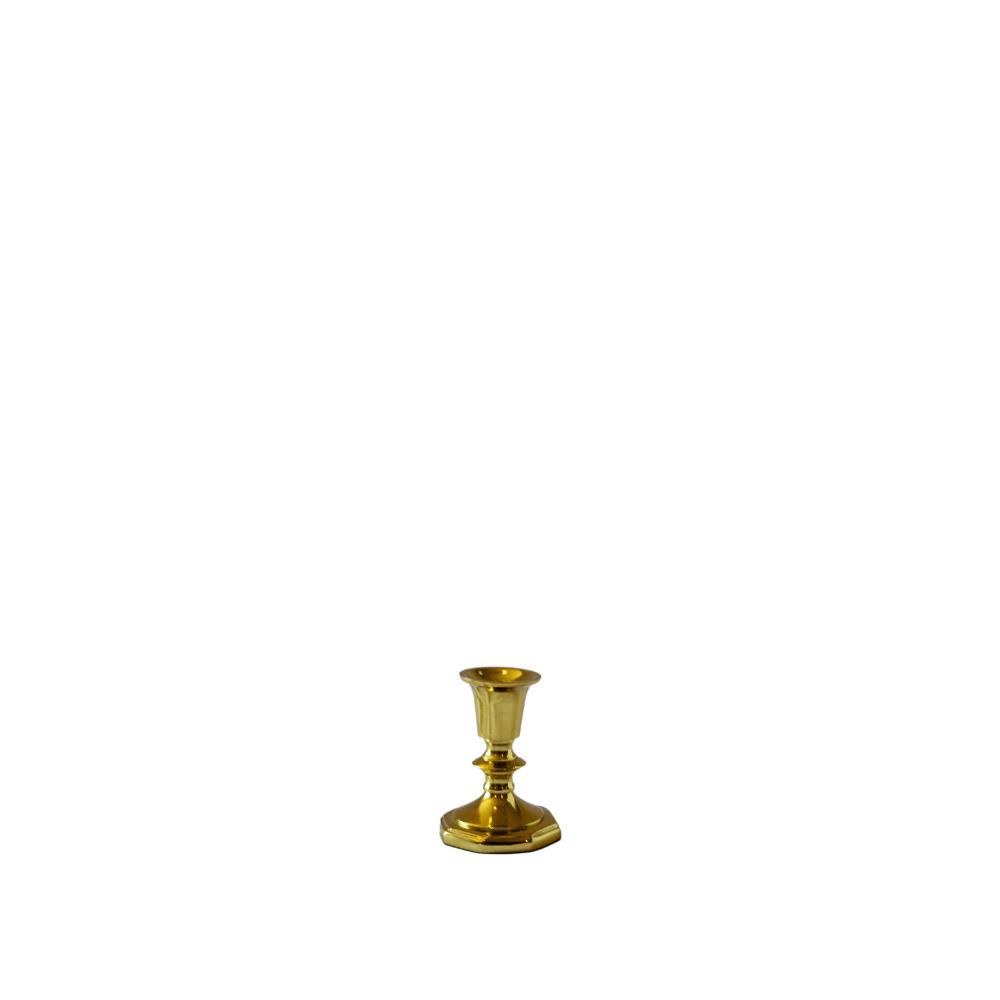 CANDELIERE ALLUMINIO D.7 CM H.9 CM (S) ORO LUCIDO CANDELIERE ALLUMINIO D.7 CM H.9 CM (S) ORO LUCIDO