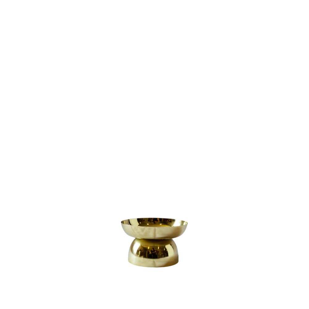 ALZATA METALLO D.14 CM H.8 CM – ECLETTICA – ORO LUCIDO