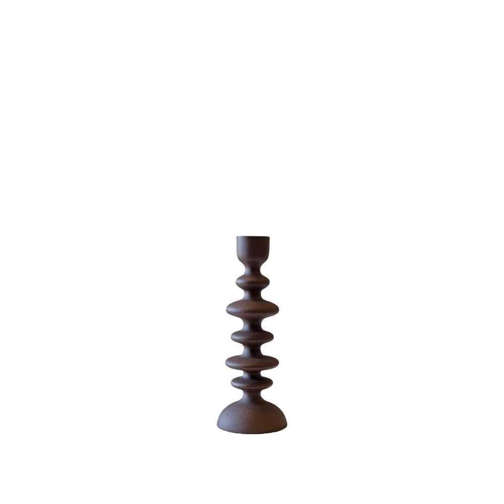 CANDELIERE IN METALLO D.10 CM H.27 CM (L) – ECLETTICA – RUGGINE CANDELIERE IN METALLO D.10 CM H.27 CM (L) – ECLETTICA – RUGGINE