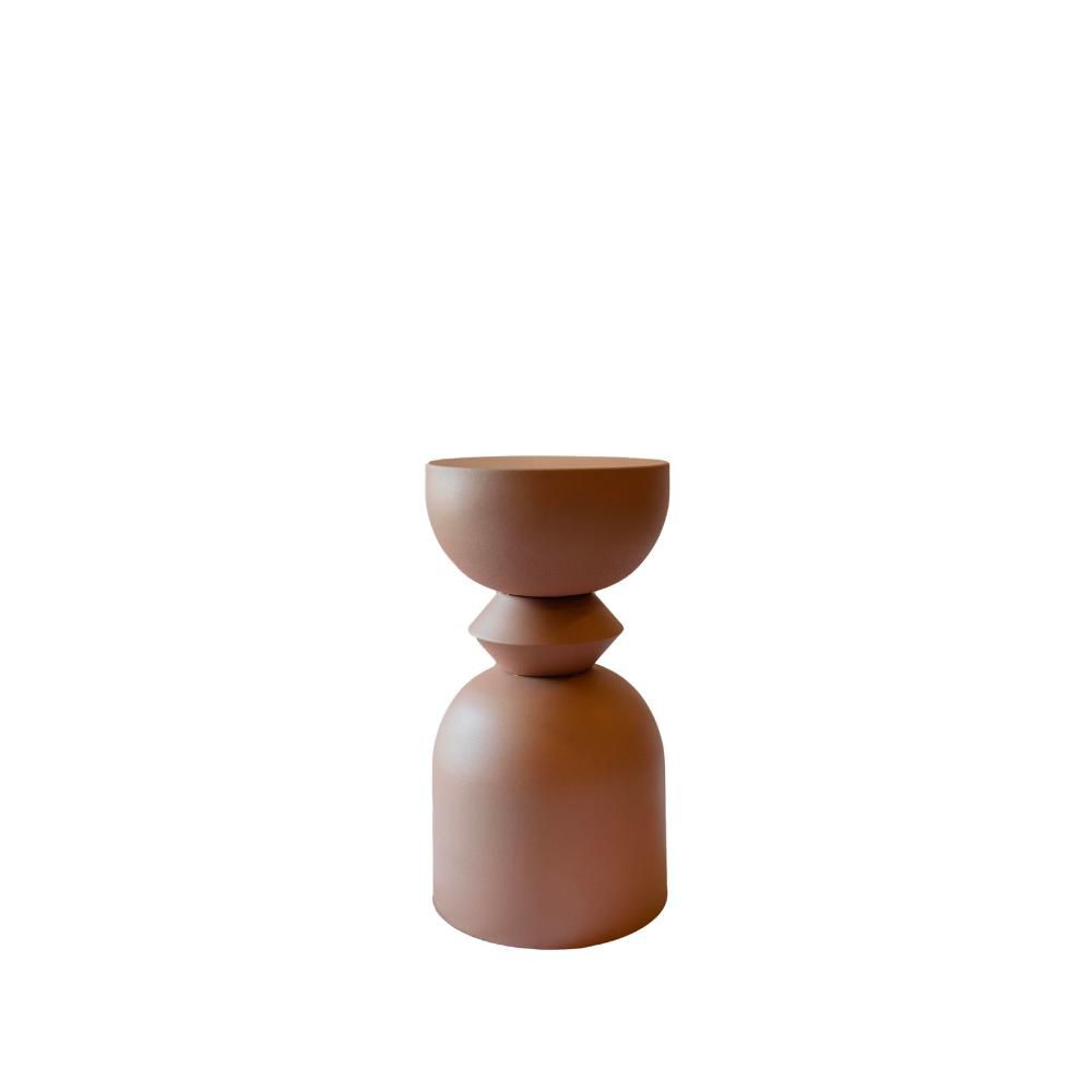 TAVOLO IN FERRO D.31 CMH.56 CM -ECLETTICA- TERRACOTTA TAVOLO IN FERRO D.31 CMH.56 CM -ECLETTICA- TERRACOTTA