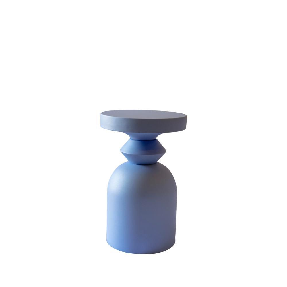 TAVOLO IN FERRO D.36 CMH.55,5 CM AZZURRO TAVOLO IN FERRO D.36 CMH.55,5 CM AZZURRO